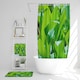 image 4 of Green leaf background abstract of nature (Bathroom Set)
