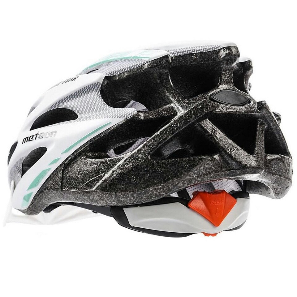 image 1 of Cycle Helmet MTB Bike Bicycle Skateboard Scooter Hoverboard Safety Helmet - Drizzle White | White-Cyan | M
