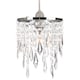 image 1 of Modern Waterfall Design Pendant Shade with Clear Acrylic Droplets and Beads | Clear