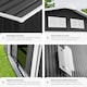 image 5 of Shed with Gable Roof - steel, foundation included, 214 x 130 x 185 cm | Grey | grey/white | 214 x 130 x 185 cm | 1