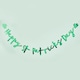 image 2 of Green 'Happy St Patricks Day' Card Banner 2m | Multi