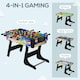 image 4 of HOMCOM Folding Multi Gaming Table 4 in 1 Hockey, Football Table, Table Tennis, Billiards For Play Fun