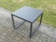 image 5 of Fimous Aluminium Patio Outdoor Garden Furniture Lounge Sofa Set with Oblong Coffee Table 2 Small Footstools Side Table Dark Grey