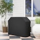 image 1 of Outsunny BBQ Cover for Rectangular Gas Grill, 420D Oxford Fabric Barbecue Covers, Waterproof UV Protection Rip-Proof, with Windproof Drawstring and Hook and Loop Fasteners, Black, 147 x 61 x 120cm