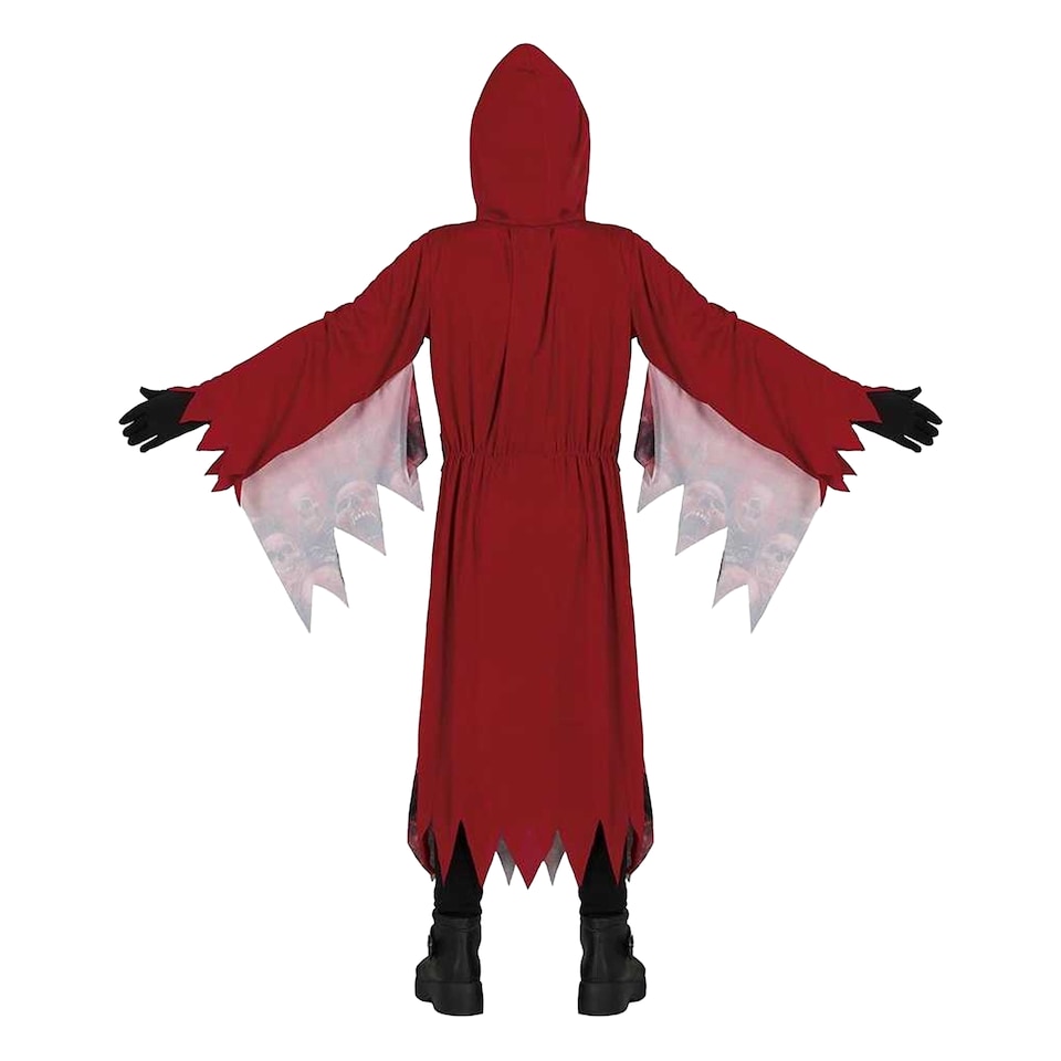 image 1 of Fiestas Guirca Boys Grim Reaper Costume Set | Red | Red/Black | 5-6 years | 1