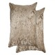 image 1 of Crushed Velvet Cushion Cover 43cm x 43cm Taupe Brown | Natural