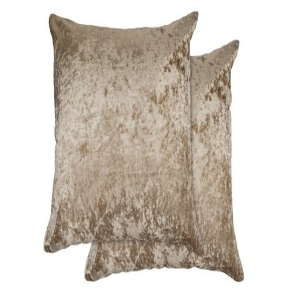 image 1 of Crushed Velvet Cushion Cover 43cm x 43cm Taupe Brown | Natural