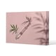 image 1 of Botanical leaf on pink (Canvas Print)