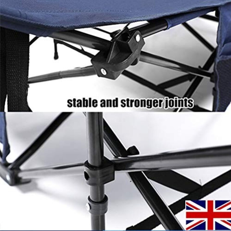 image 1 of Camping Bed Fold Away with Soft Roll Out Mattress, Pillow and Carry Case