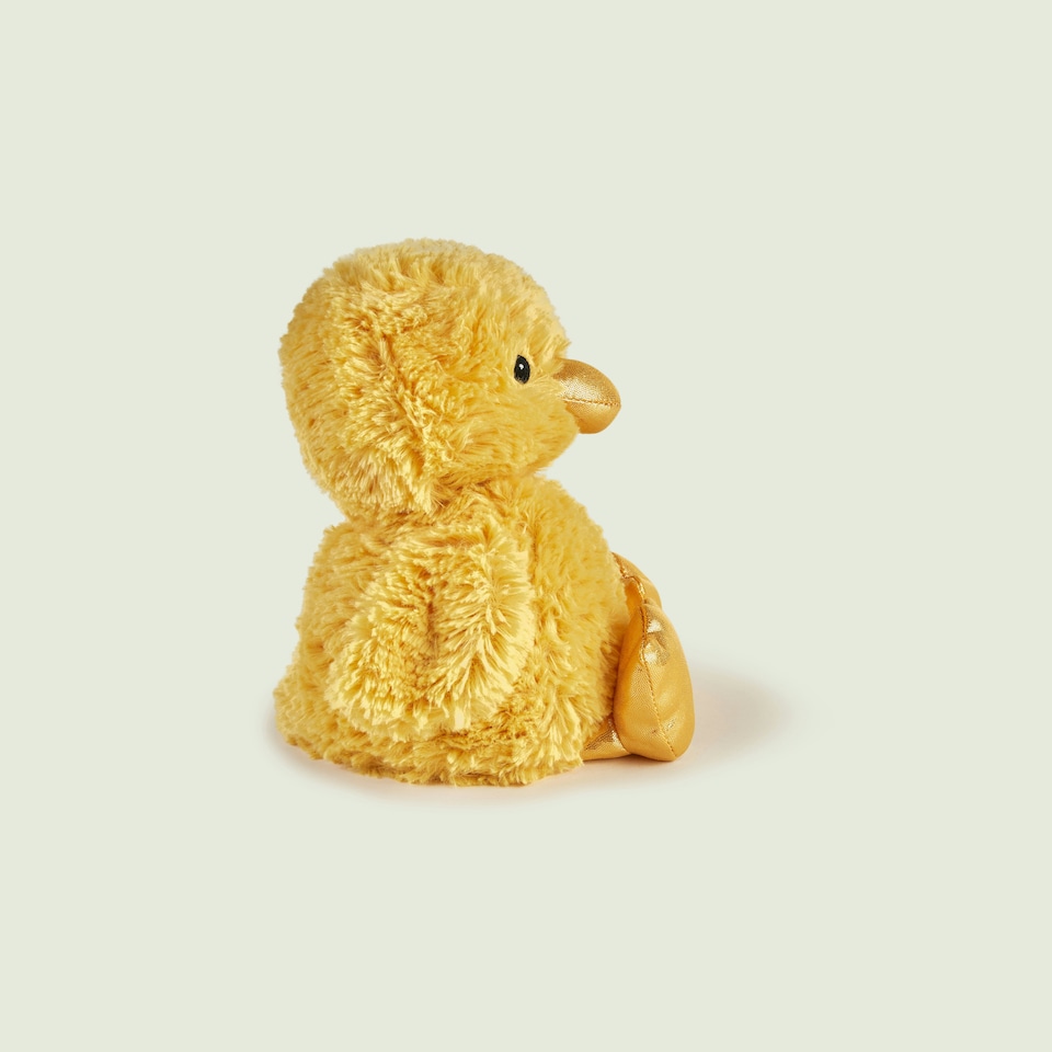 image 1 of Warmies Junior Plush Chick Microwaveable Weighted Teddy