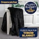 image 4 of Dreamcatcher Black Faux Fur Blanket Throw 160x130cm | Black | Black | One Size | 1