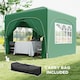 image 8 of Outsunny 3 x 3(m) UPF50+ Pop Up Gazebo with Sides and Carry Bag, Dark Green