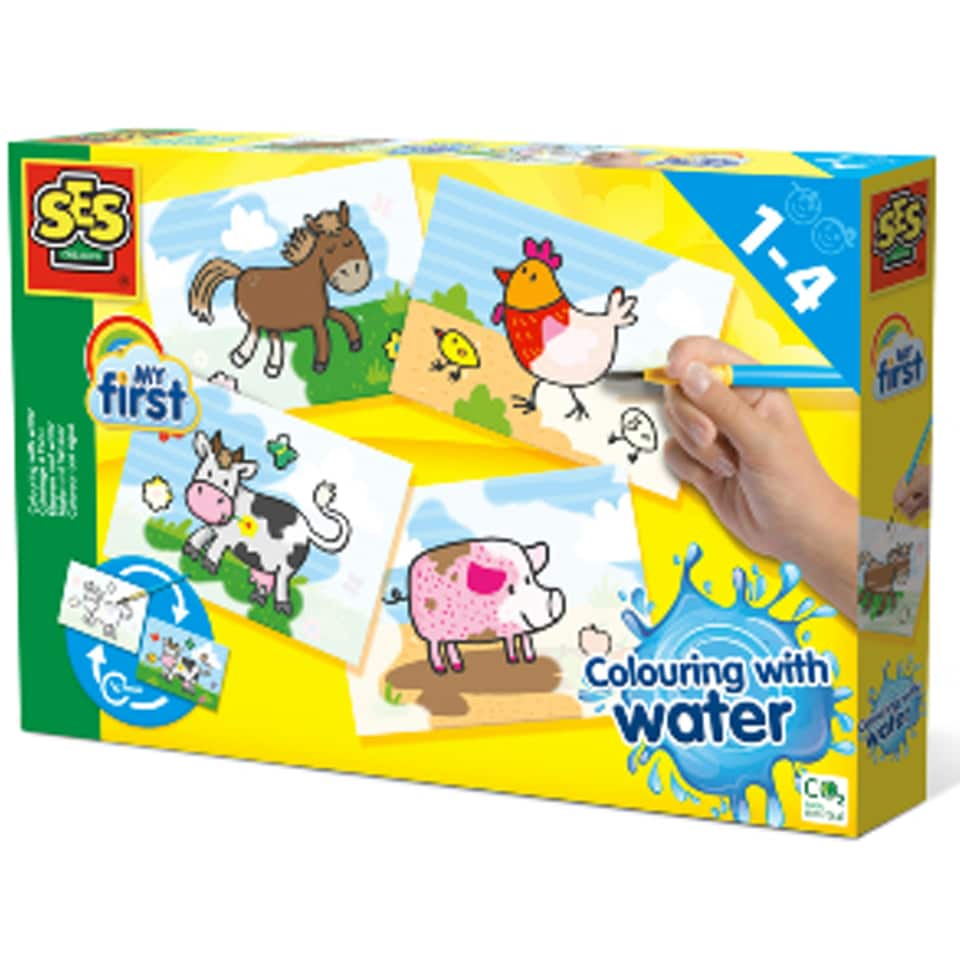 image 1 of SES Creative Farm Animals Colouring With Water