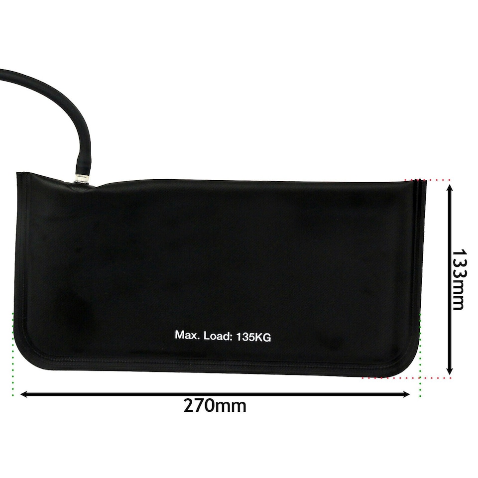 image 1 of SPARES2GO Inflatable Air Wedge Set Door Window Hanging Installation Level Lifting Bags x 3