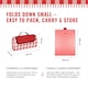image 2 of Straame Premium Waterproof & Sandproof Picnic Blanket – Foldable, Portable (Red)) Red
