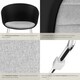 image 5 of Dining Chair Logart - plastic seat, padded, continuous arm and backrest | Black | black/chrome | 2