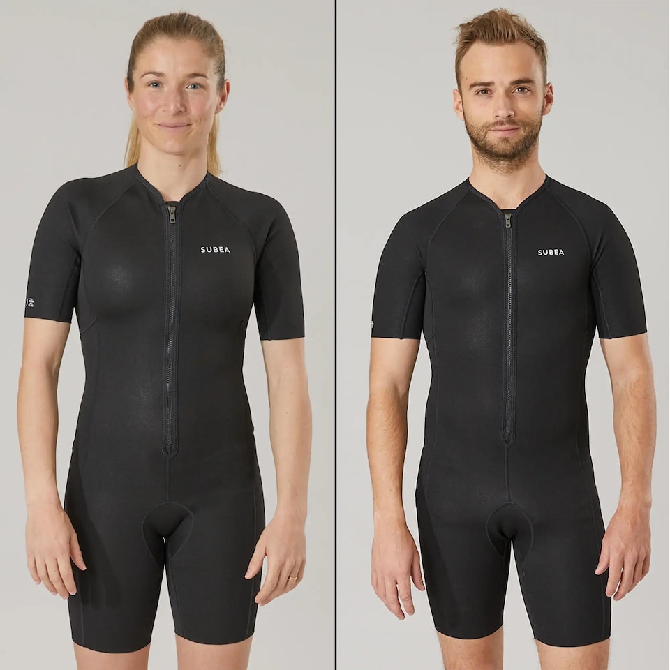 image 1 of Decathlon Neoprene SCD Scuba Diving Shorty Undersuit 1mm