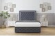 image 1 of Sloomy Sofia Chrome Steel Plush Divan Bed With Mattress 2 Drawers Left Side With 26" Strutted Headboard & 12" Matching Footboard 2'6 Small Single | Grey | Steel | Small Single | 1