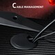 image 8 of HOMCOM Gaming Desk with Gamepad Holder Cup Holder Headphone Hook