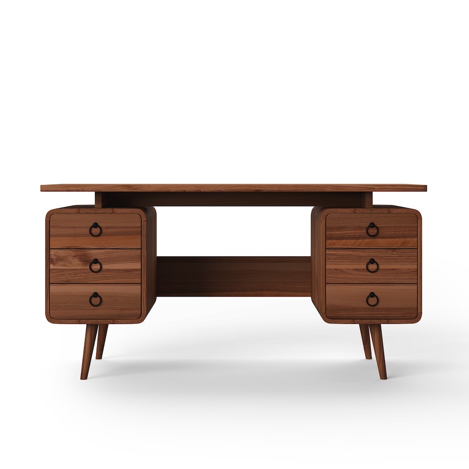image 1 of Somerset Office Writing Desk java | Brown | Java