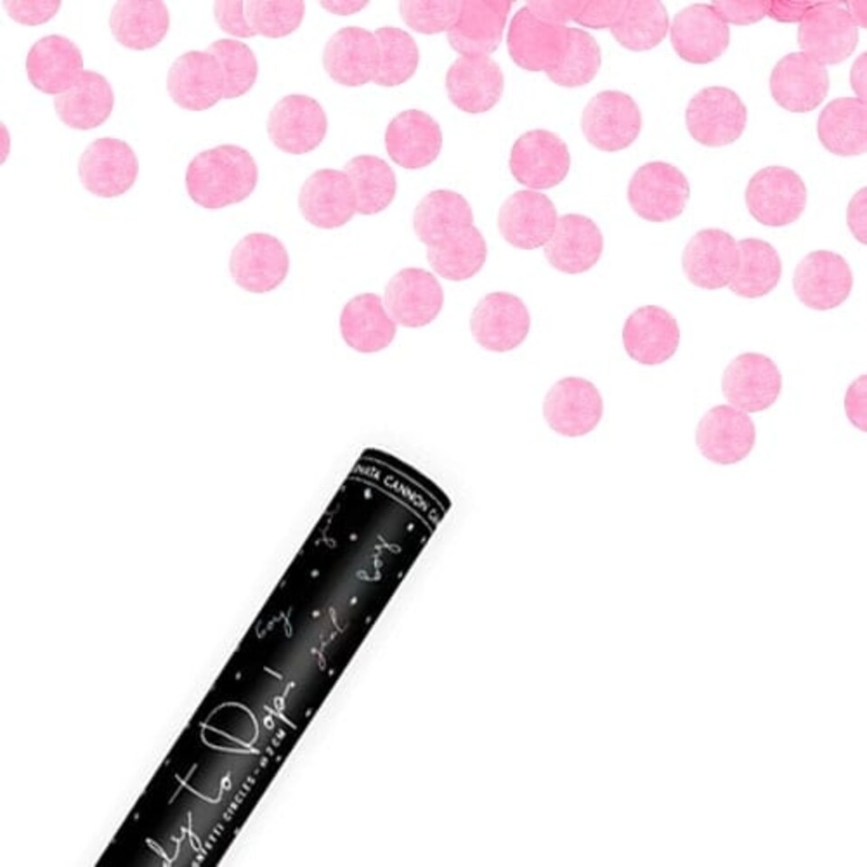 image 1 of Baby Shower Gender Reveal It's A Girl Paper Confetti Shooter 60cm