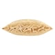 image 3 of Paoletti Tierra Cut Velvet Cushion | Orange | Brass