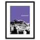 image 1 of Arthur's Seat Edinburgh Scotland Landmark Purple 9x7" Black Framed Wall Art Print