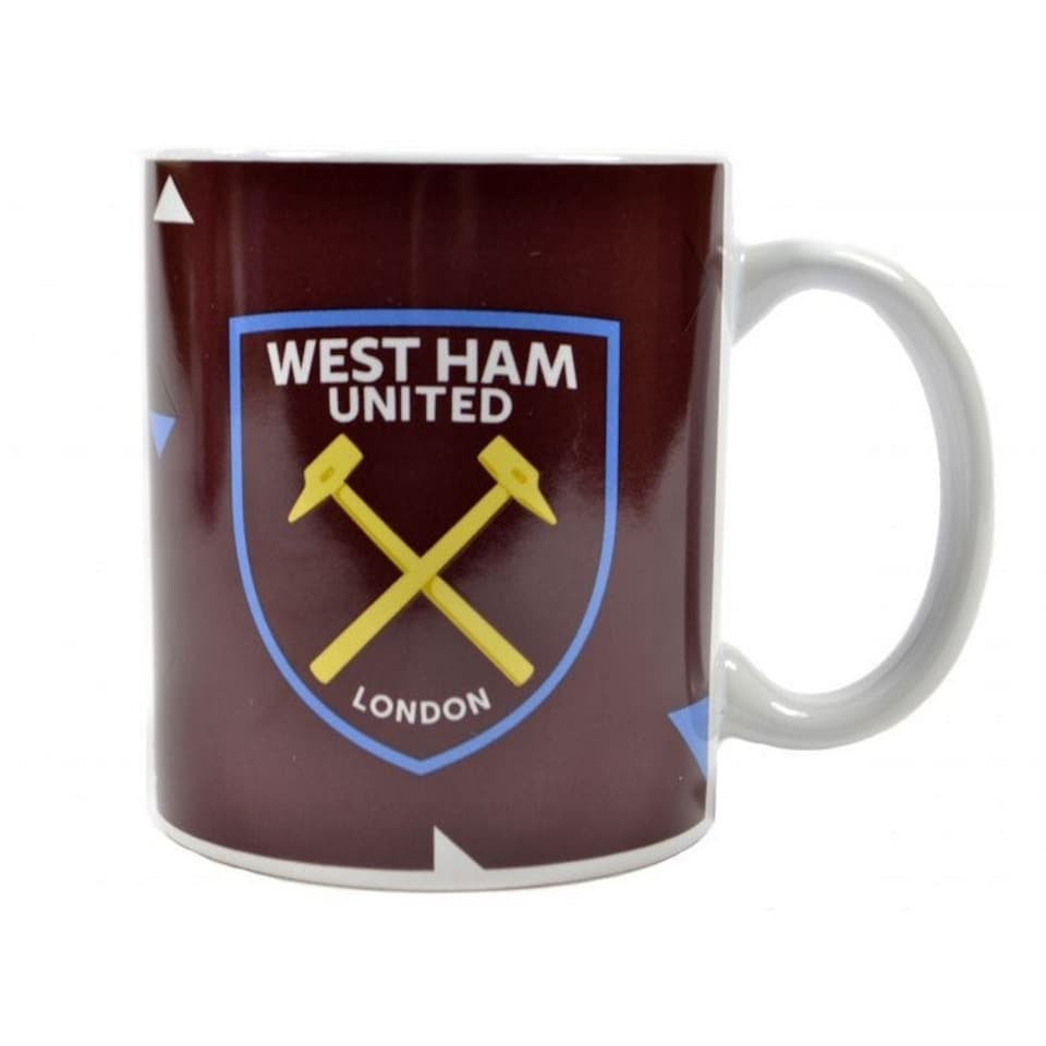 image 1 of West Ham United FC Particle Mug - Claret Red/White - One Size