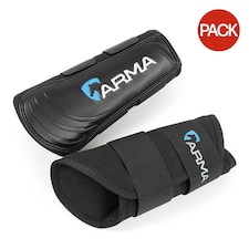 ARMA Air Motion Horse Brushing Boots (Pack Of 2) - Black - Cob Black | M