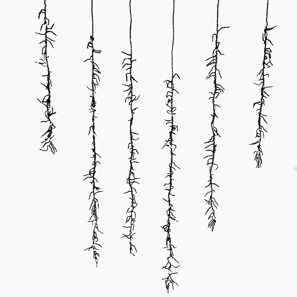 image 1 of Set of 6 Drop Tree Multi-Action Christmas ClusterBrights with 384 White LEDs