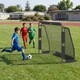 image 3 of COSTWAY Soccer Goal Set for Backyard 6 ft x 4 ft Metal Frame Goal Post