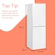 image 6 of SIA SFF17654WE 50/50 Split White Freestanding 252L Combi Fridge Freezer
