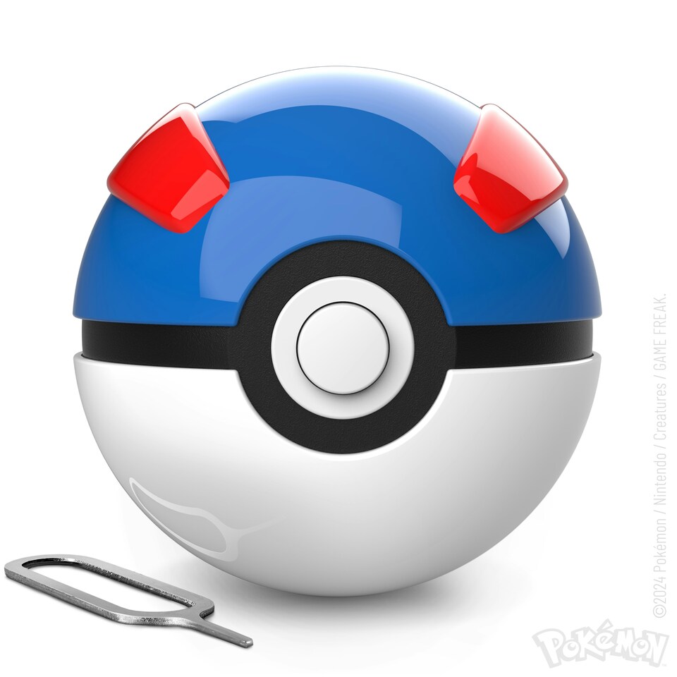 image 1 of Pokémon Die-Cast Mini Great Ball Replica Blue