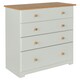 image 3 of Core Products Colorado, 4 Drawer Chest H80.2cm x W80cm x D38cm White