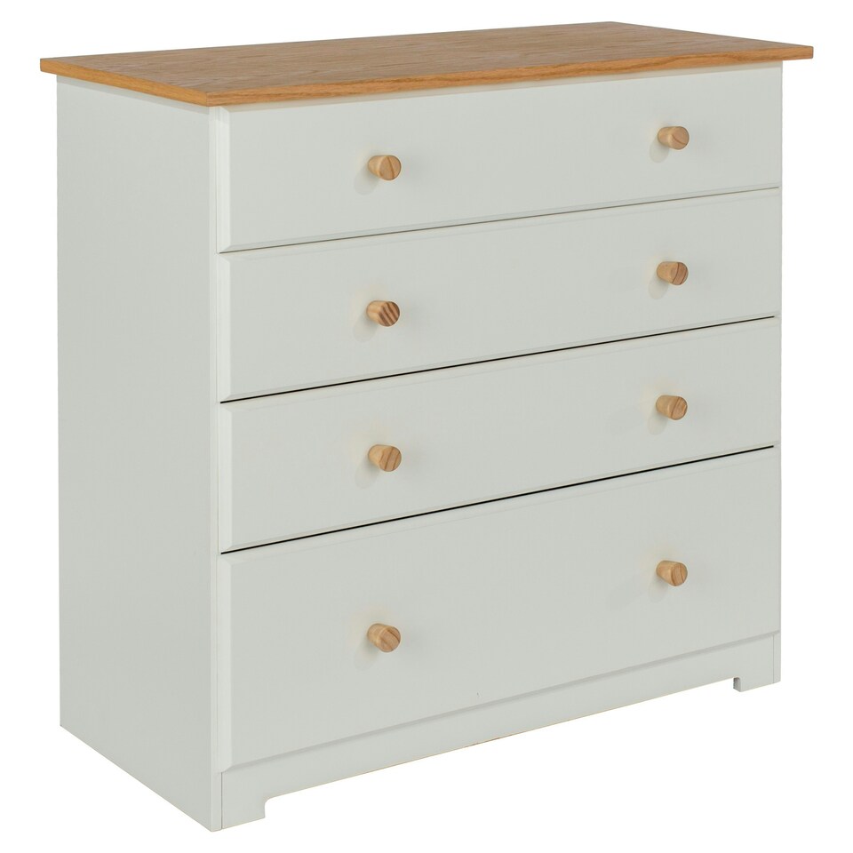 image 1 of Core Products Colorado, 4 Drawer Chest H80.2cm x W80cm x D38cm White