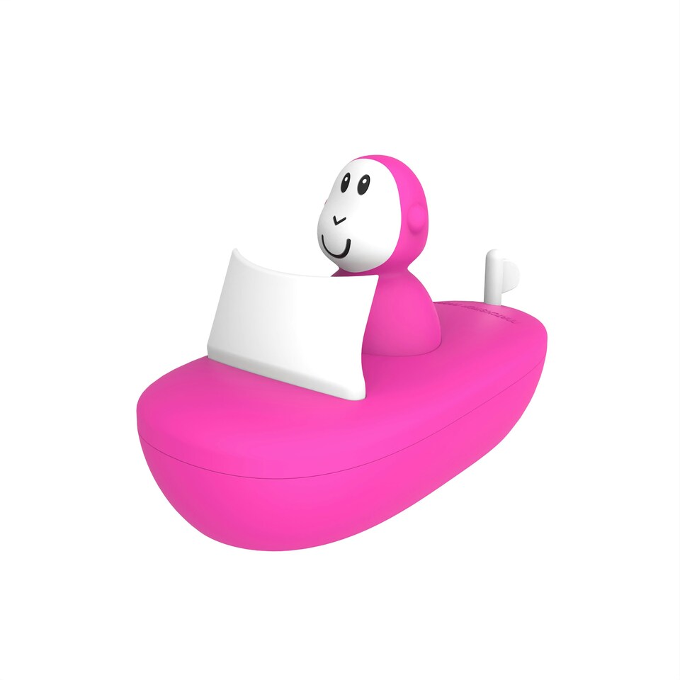 image 1 of Matchstick Monkey Bathtime Boat Set Pink