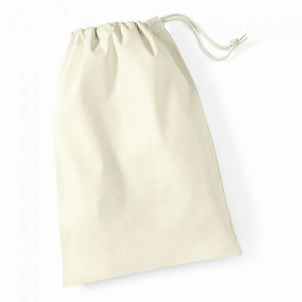 Westford Mill Cotton Stuff Bag - Natural - S Cream | S