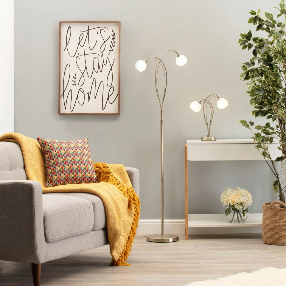 image 1 of BHS Soni Floor Lamp | Bronze | Antique Brass | 1