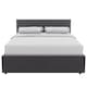 image 8 of Vida Designs Veronica 5ft King Size Ottoman Bed Storage Fabric Upholstered, Dark Grey Linen, 150 x 200cm