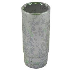 21mm 3/8" Drive Double Deep Metric Socket Double Hex / 12 Sided