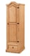 image 4 of Mercers Furniture Corona 1 Door 1 Drawer Wardrobe Arch Top Single Robe Solid Wood Pine Wooden Bedroom with Mexican Styling