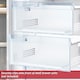 image 5 of SPARES2GO Freezer Drawer Cover for Beko CCFM CFG CNA CSA CSG CXF DRC RCHA RCHE RCNA RCSA Fridge Freezers (Top or Middle Shelf Front Panel) Clear