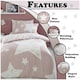 image 3 of VELVETIO Superstar Duvet Cover Set Soft Polycotton Reversible Kids Beddings Pink | Blush Pink | Double