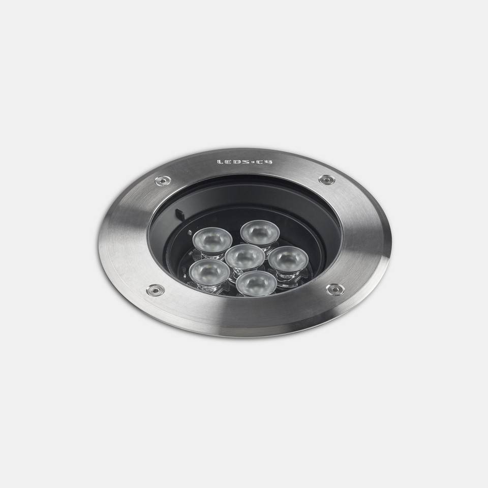 Gea Outdoor LED Recessed Ground Uplight Stainless Steel Polished 12.5cm 785lm 29deg. 4000K IP67 - Special Offer