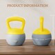 image 7 of (12KG, Yellow and Grey) SPORTNOW Kettlebell with Non-Slip Handle