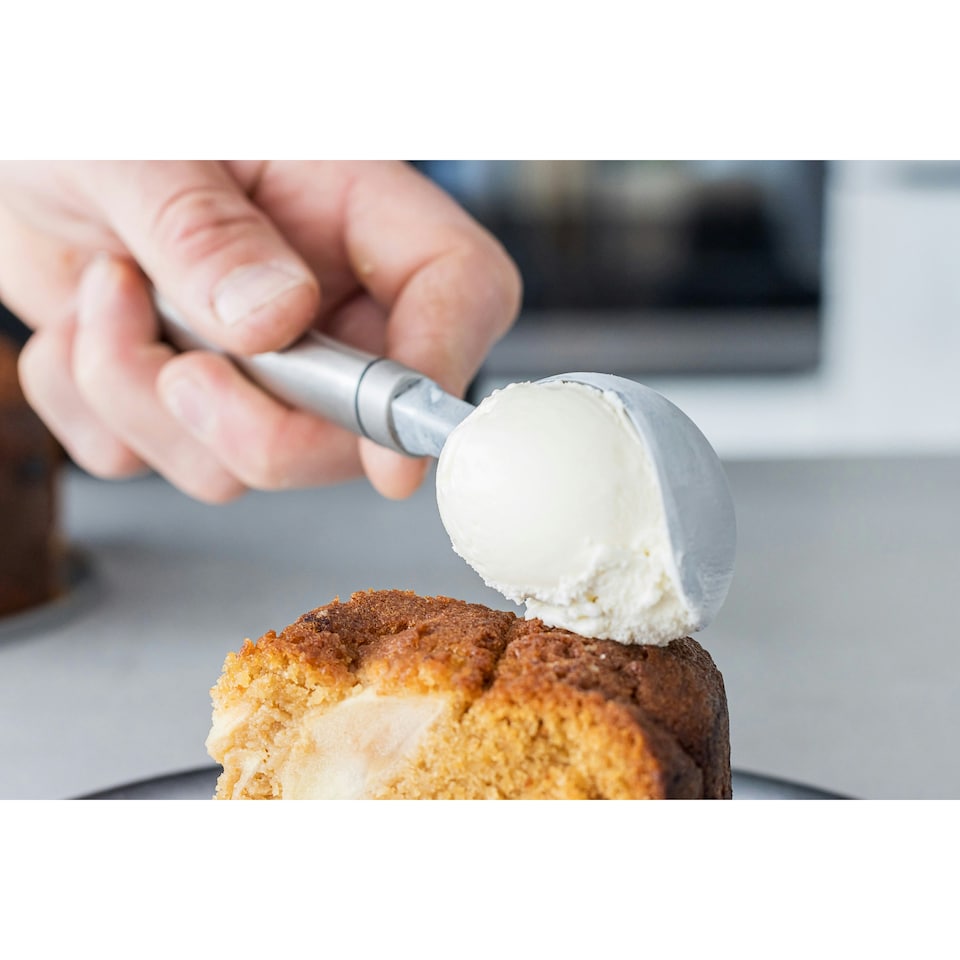 image 1 of KitchenCraft Ice Cream Scoop Silver Stainless Steel