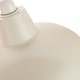 image 3 of Industrial Retro Designed Matt Cream Curved Metal Ceiling Pendant Light Shade | Cream | Cream | 1