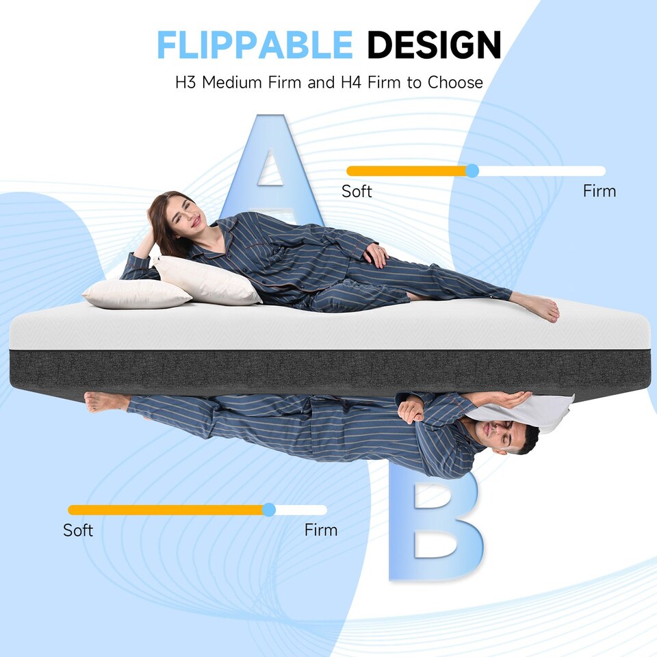image 1 of Rattantree Memory Foam Mattress Medium Firm Breathable Gel Top,15CM
