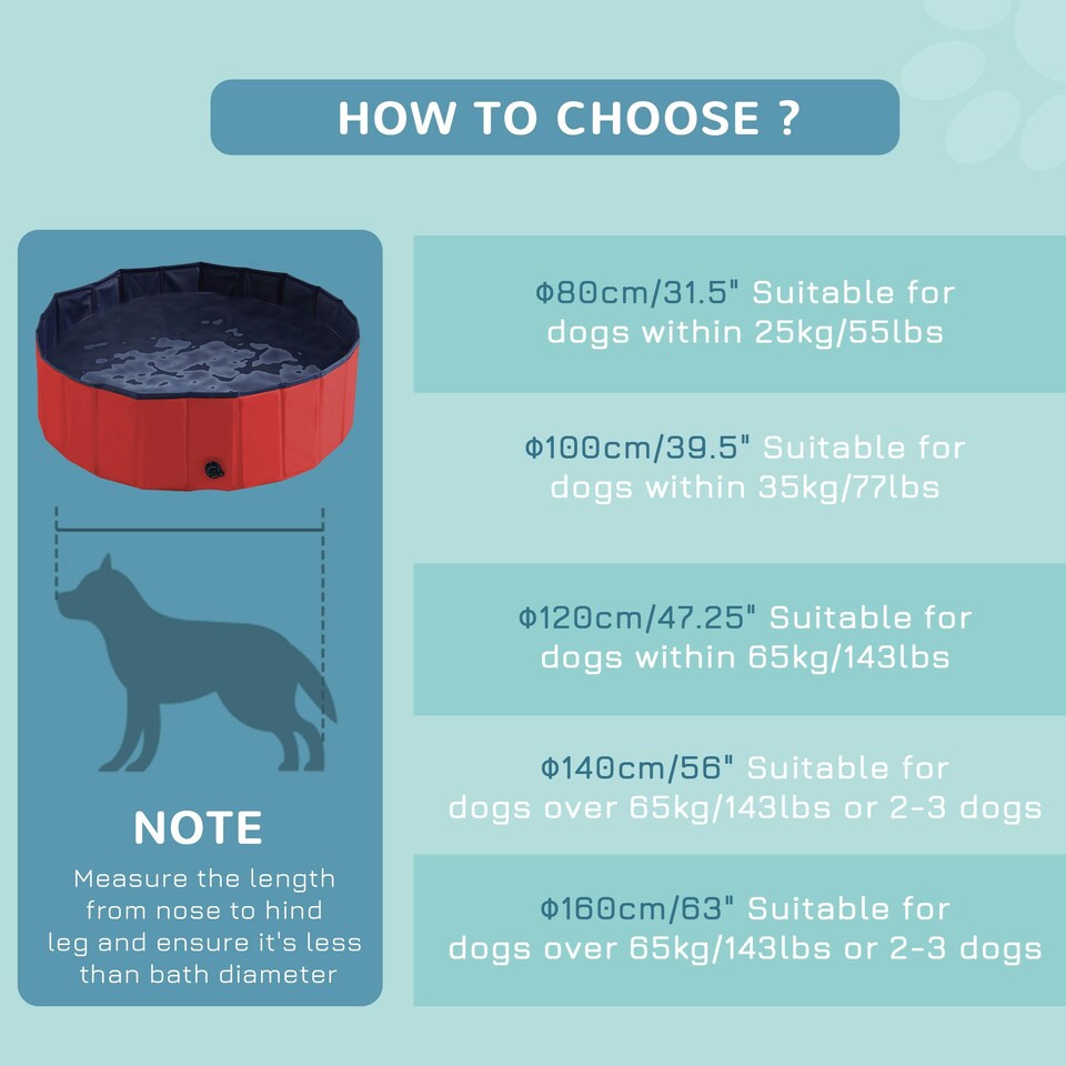 image 1 of PawHut Pet Swimming Bath Portable Cat Dog Foldable Puppy Bathtub