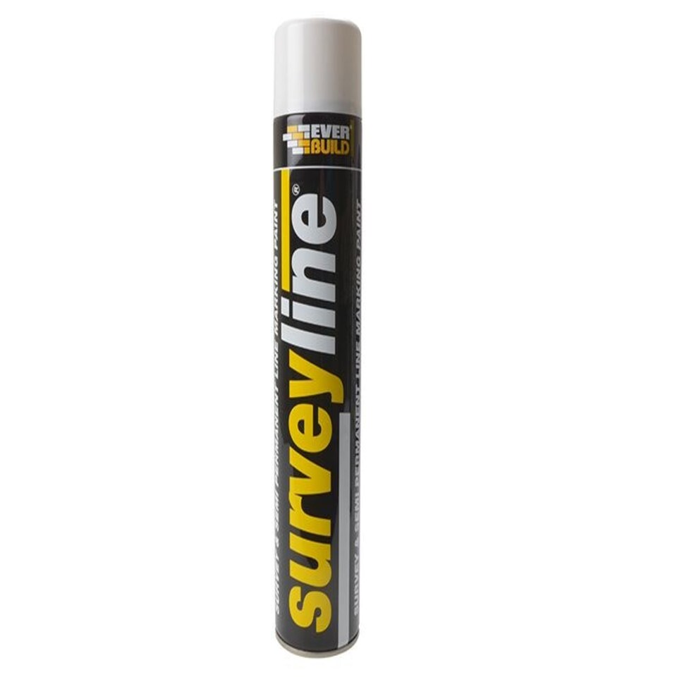 Everbuild Sika - Survey Line Marker Spray White 700ml White